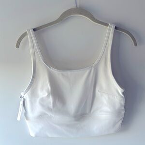 NEW WITH TAGS - TNAction White Longline Sports Bra
